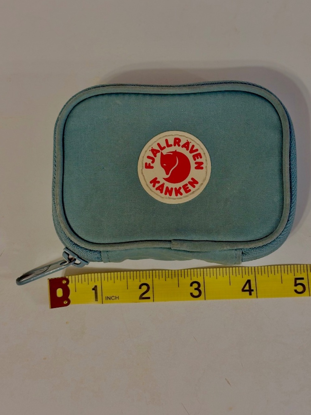 Fjallraven Kanken Teal Wallet Card Holder Change Bad ID Holder Zip Around Preppy